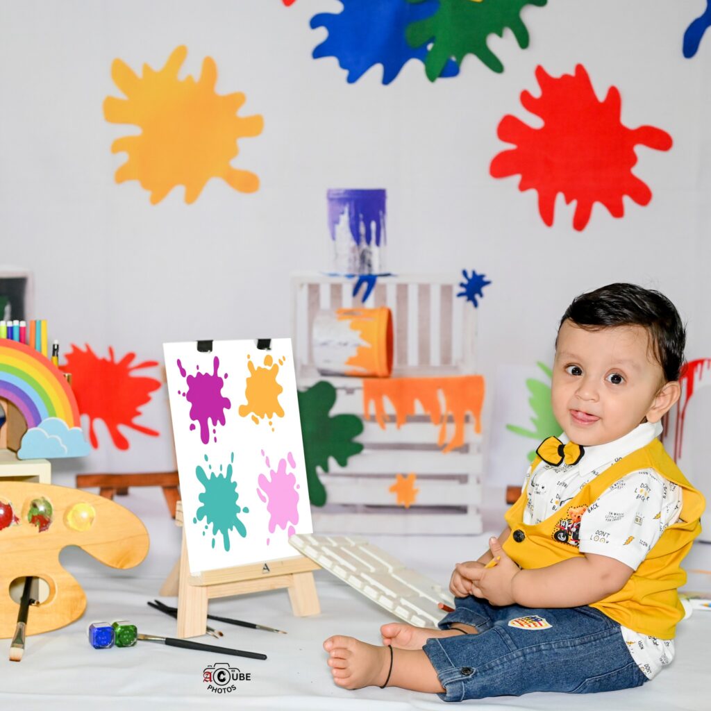 palette of joy with little picasso