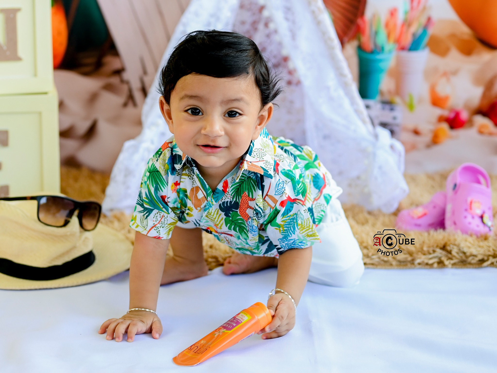 beach bum baby photoshoot