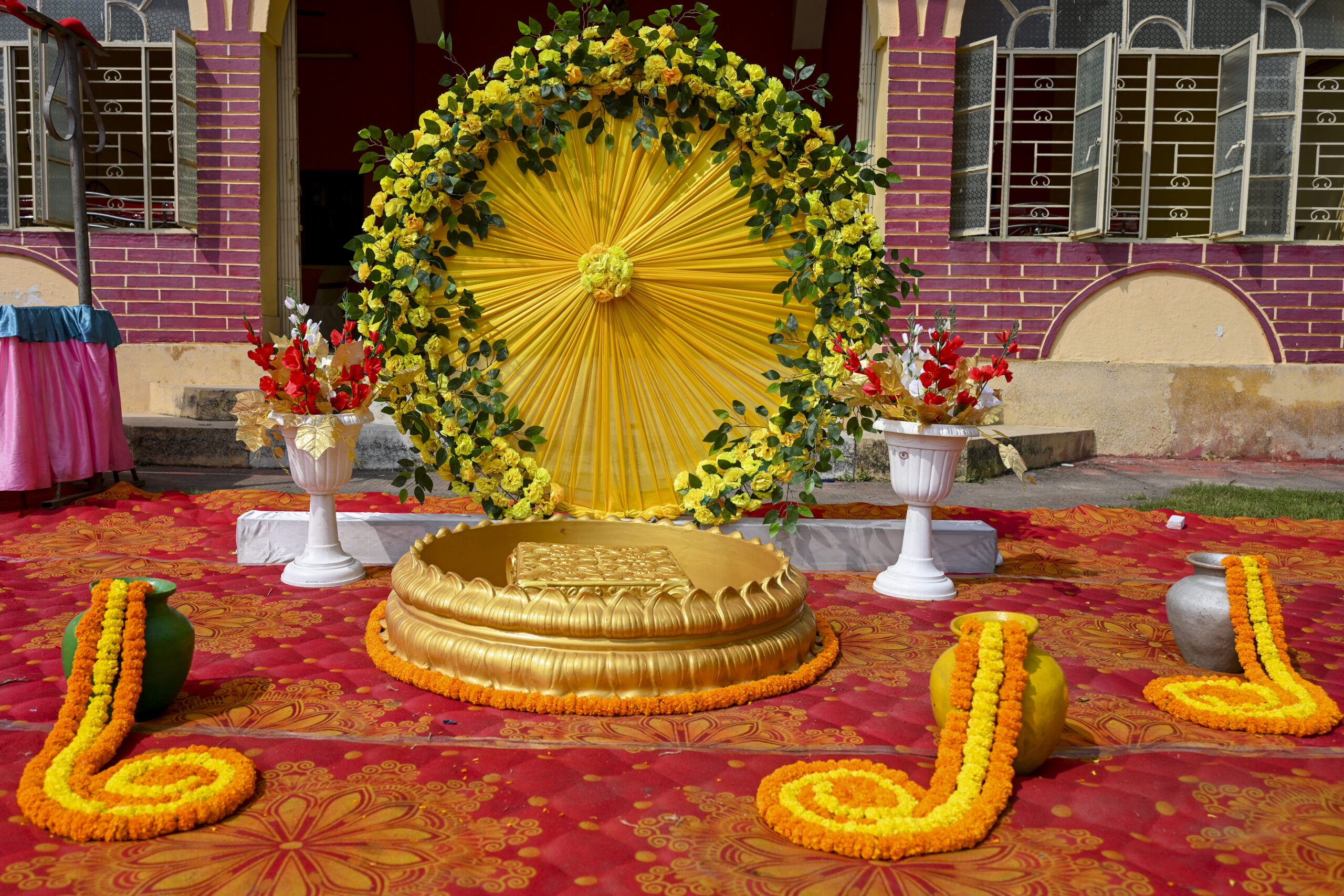 Rice ceremony decor