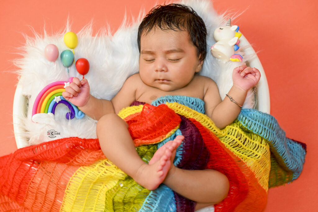 Newborn in Rainbow Wrap