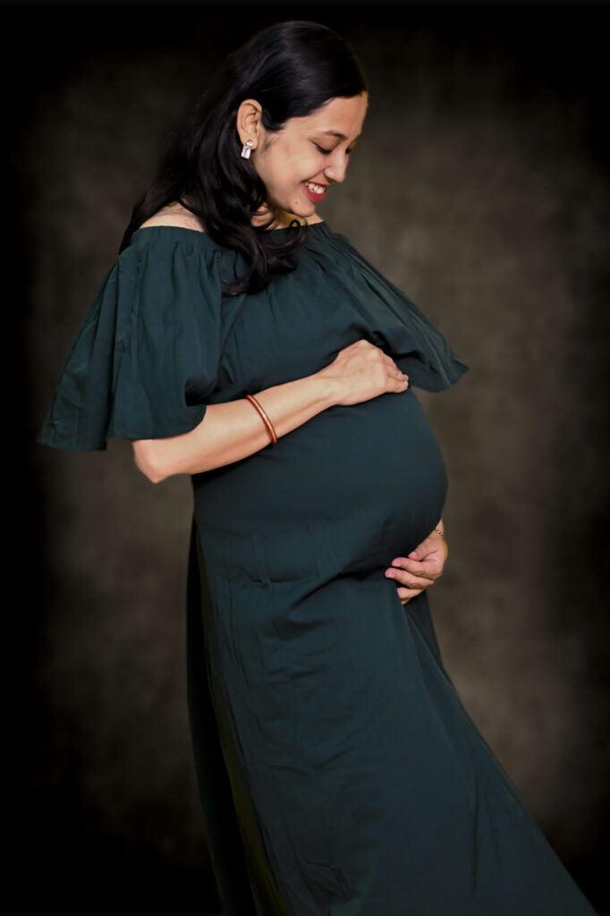 Indoor photography with long dress