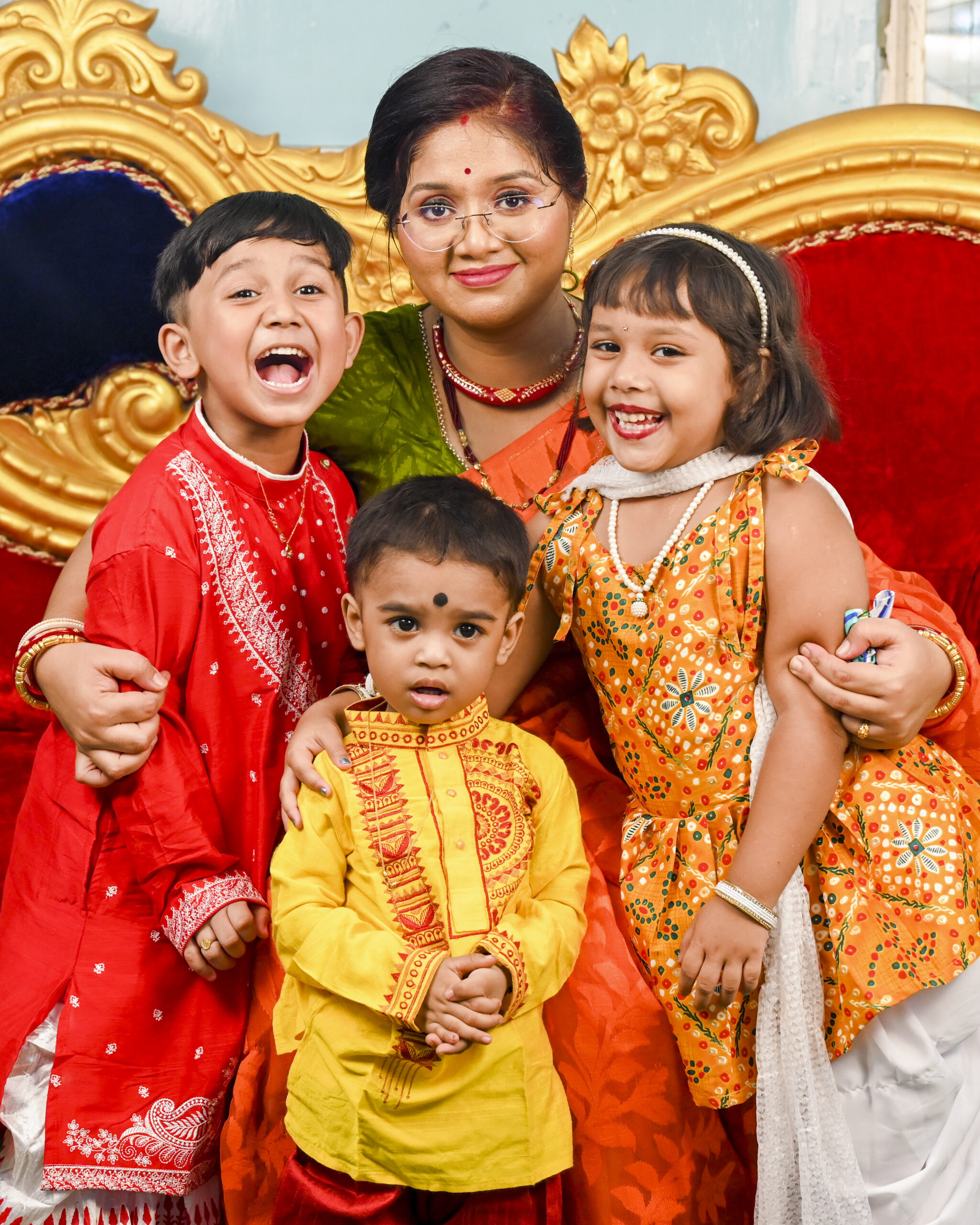 Happy family moment