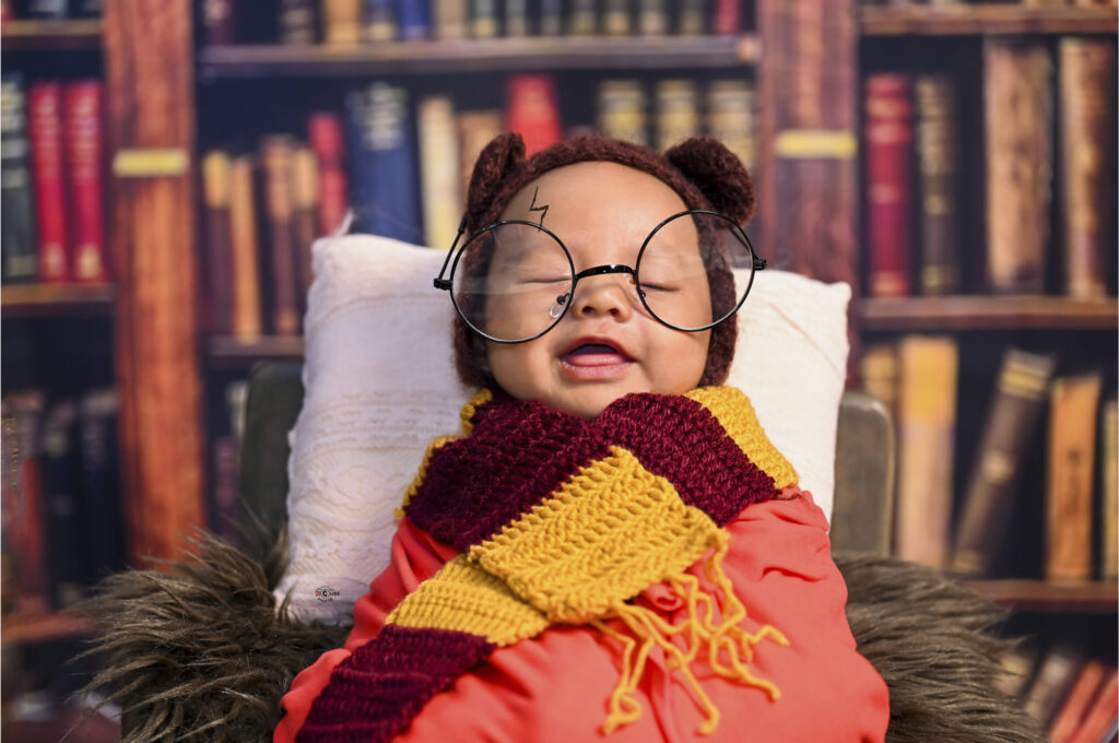 Harry Potter Theme Newborn Photoshoot