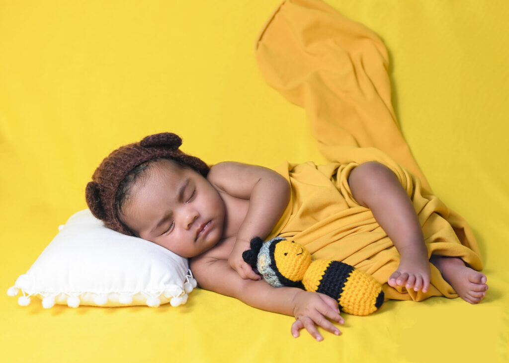 Newborn in Yellow Pastel Shade