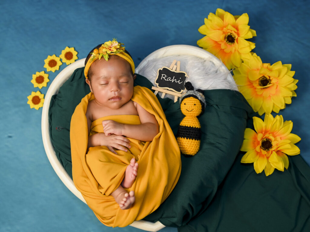Newborn Yellow Green Setup