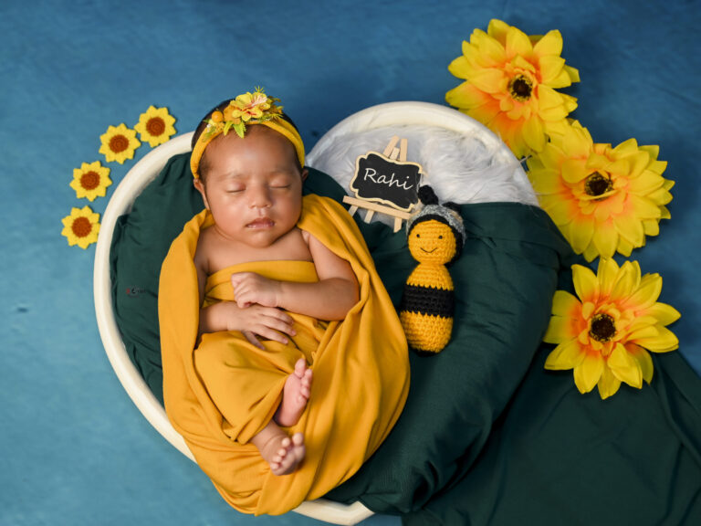 Newborn Yellow Green Setup