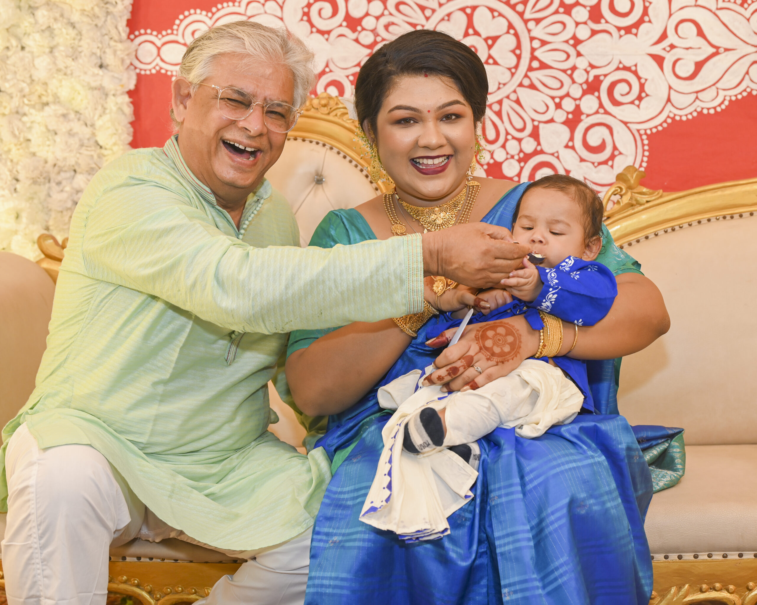 Feeding first rice