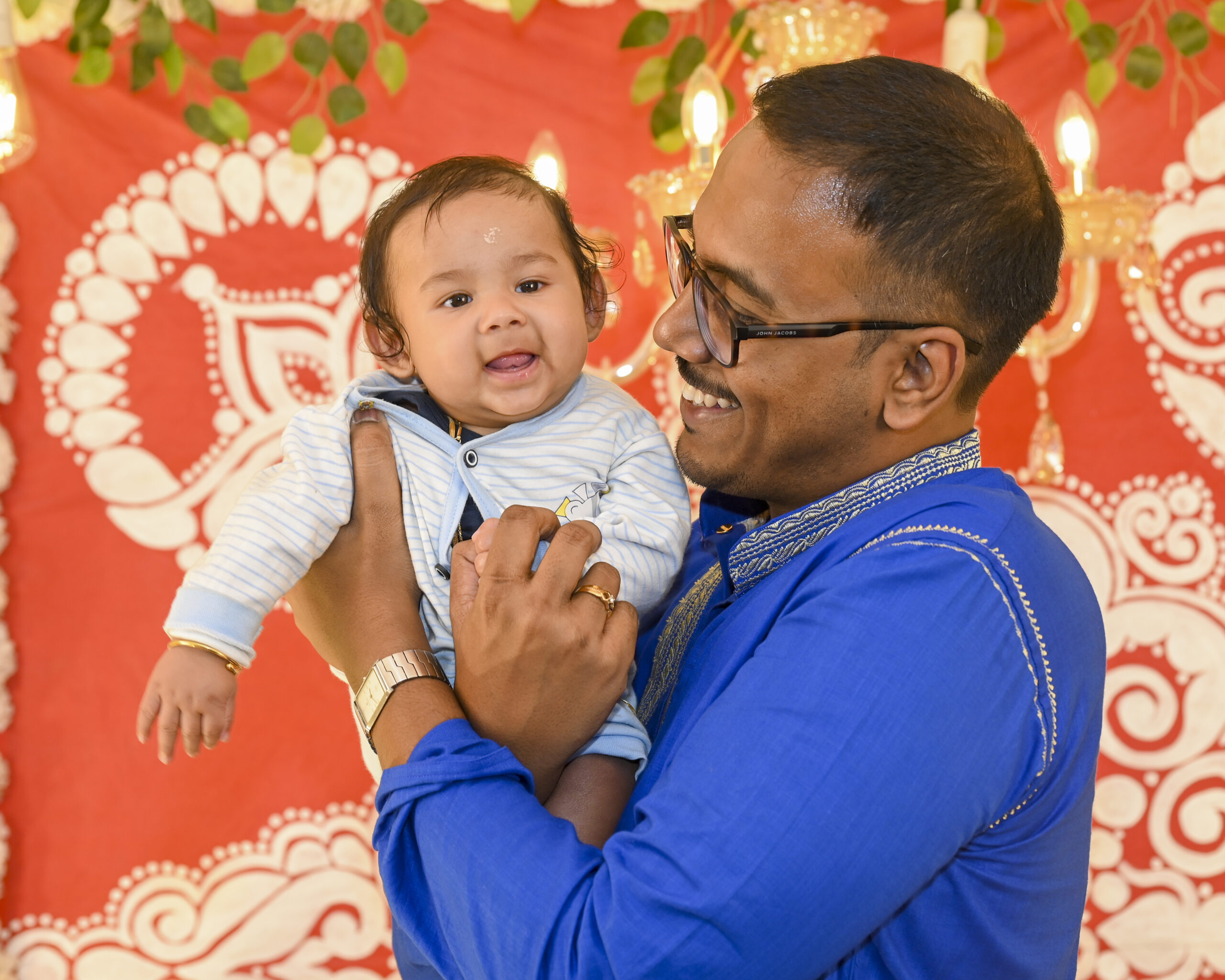 Dad and Boy rice ceremony