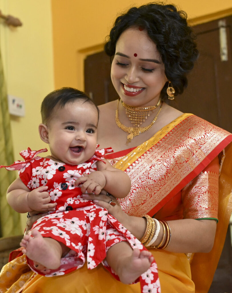 Smiling Baby Rice ceremony