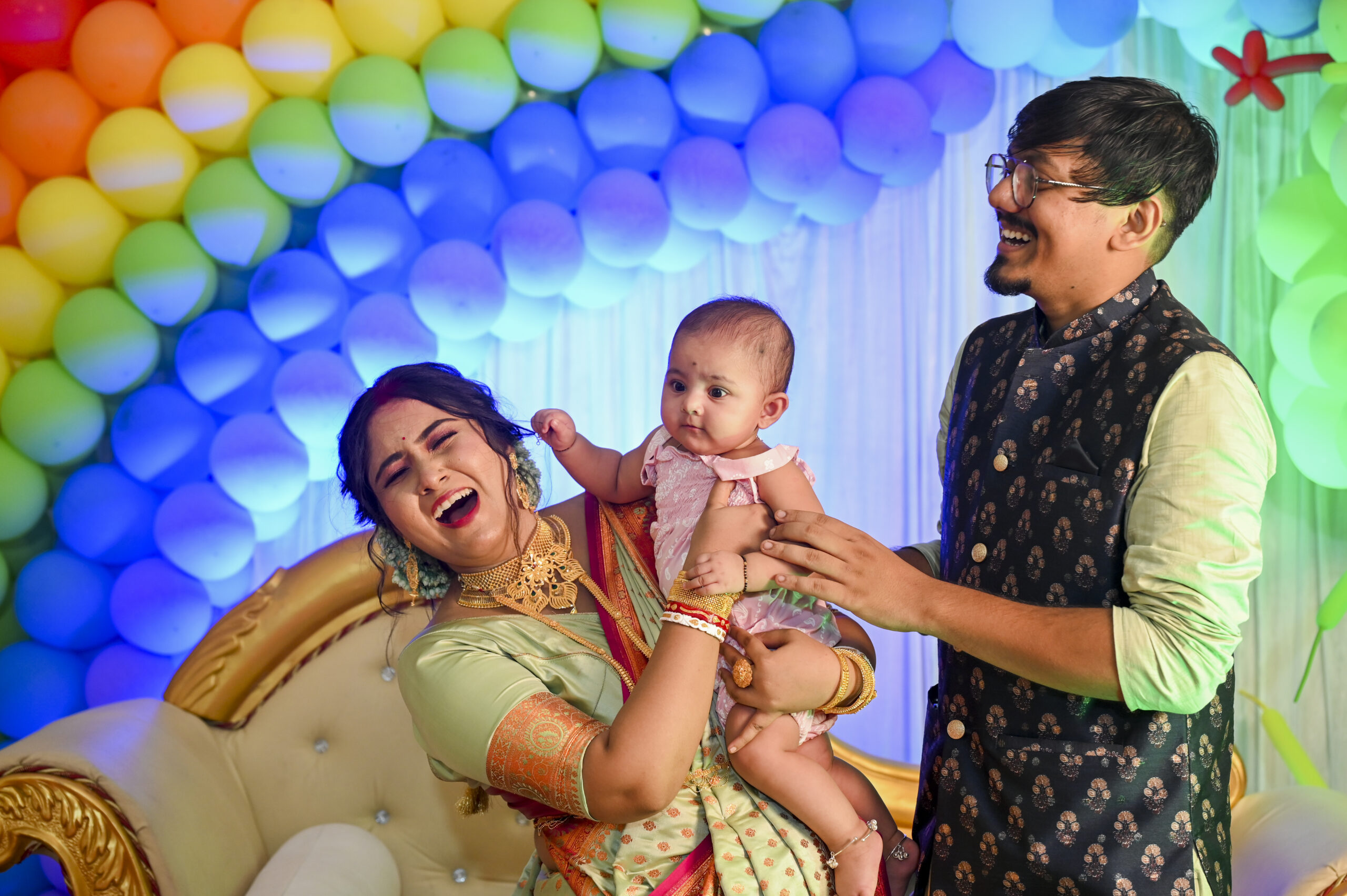 Unique and cute baby moment