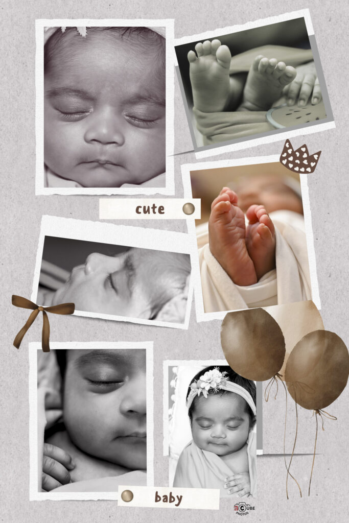 Newborn Photo Collage Close Ups