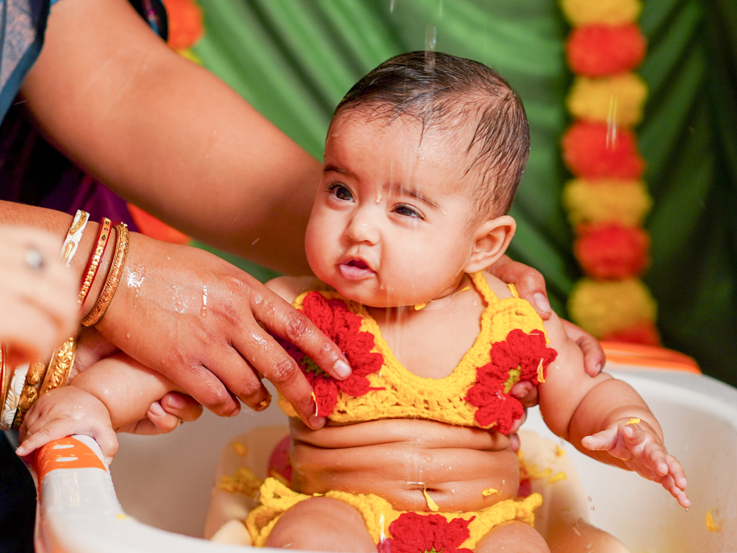 Rice ceremony Bath