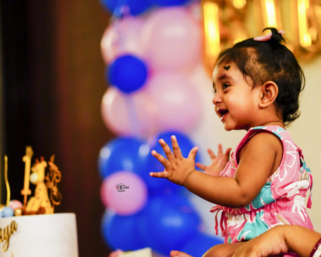 Baby fun filled with joy