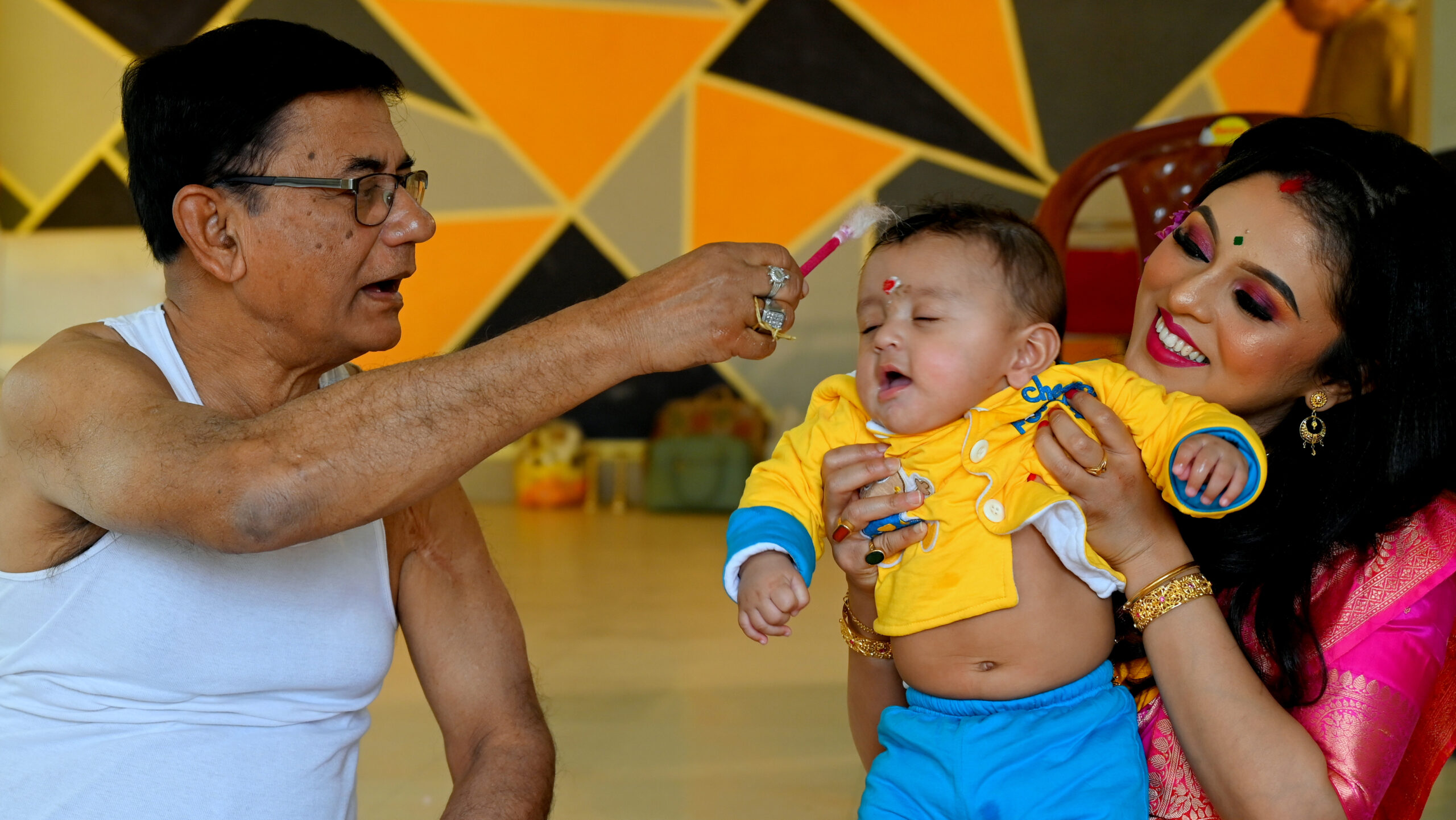 Funny baby moment