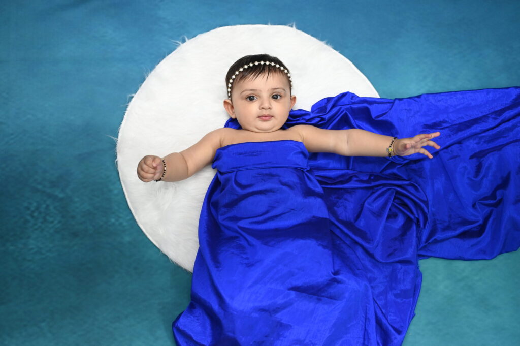 Layback Baby in Blue Fairy Setup