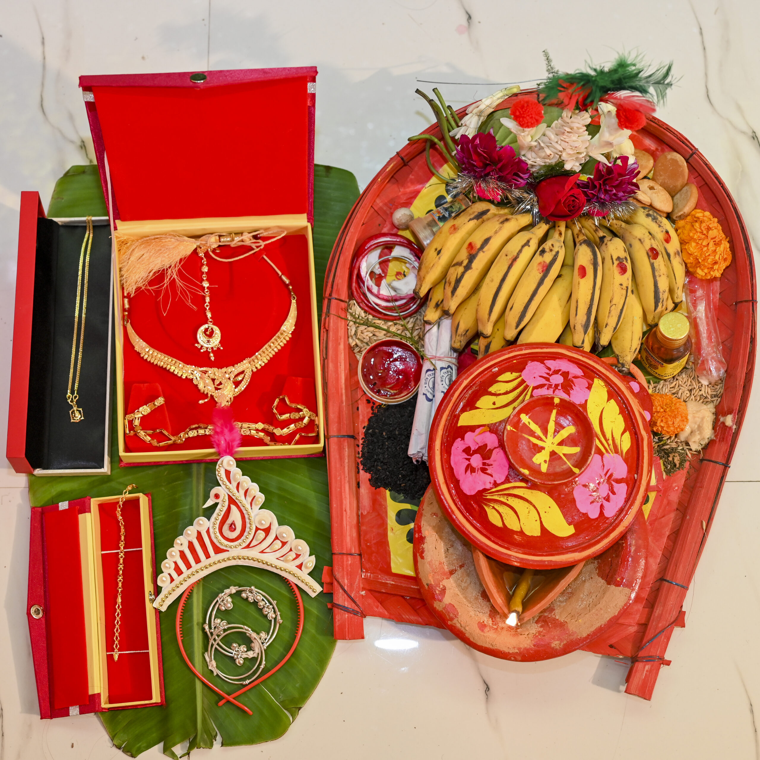 Rice ceremony plate decoration