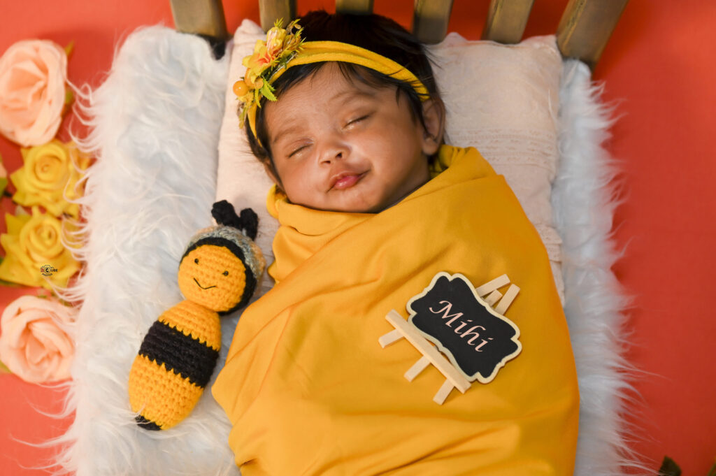 Newborn in Bed Setup