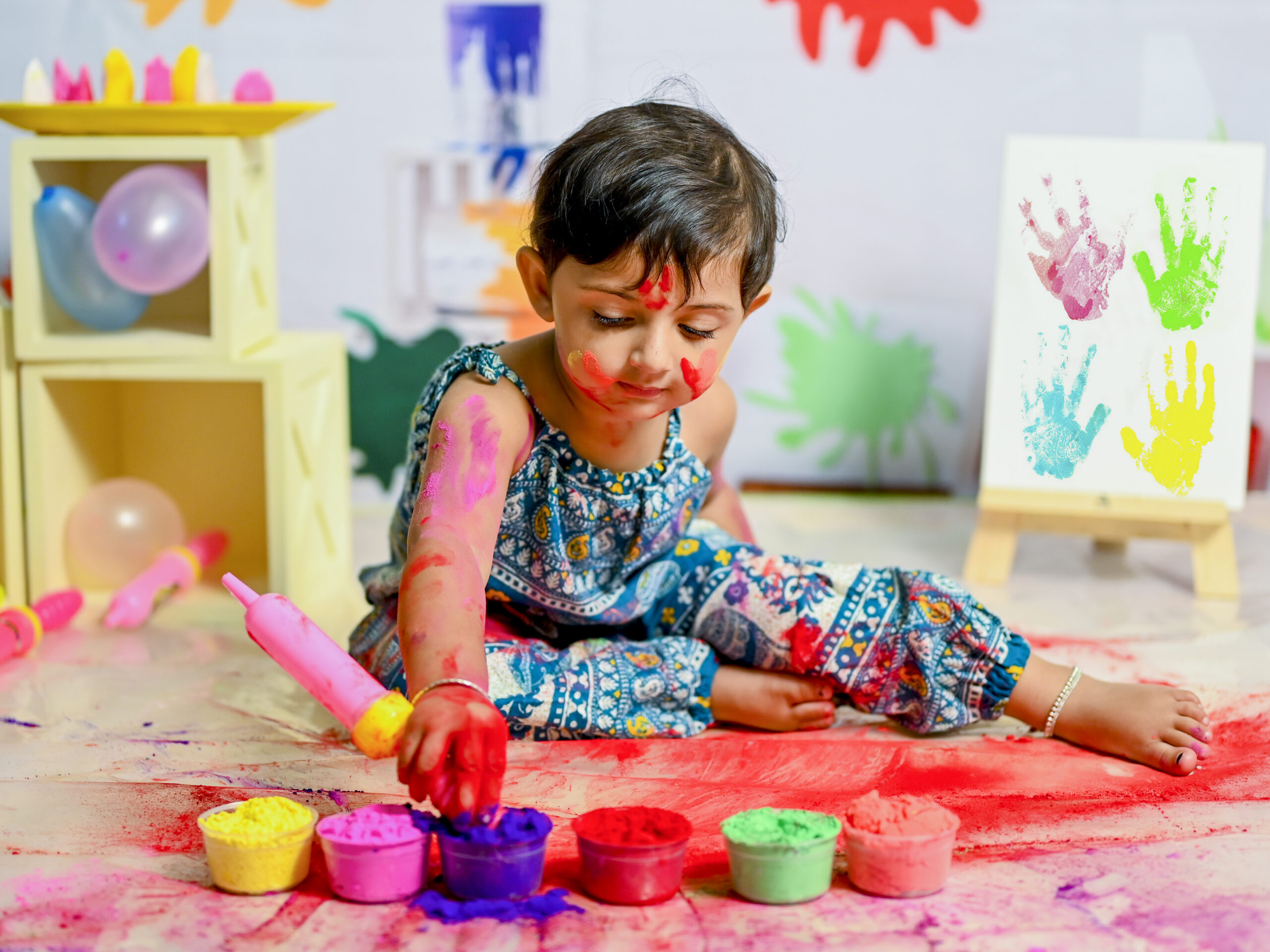 holi theme photoshoot