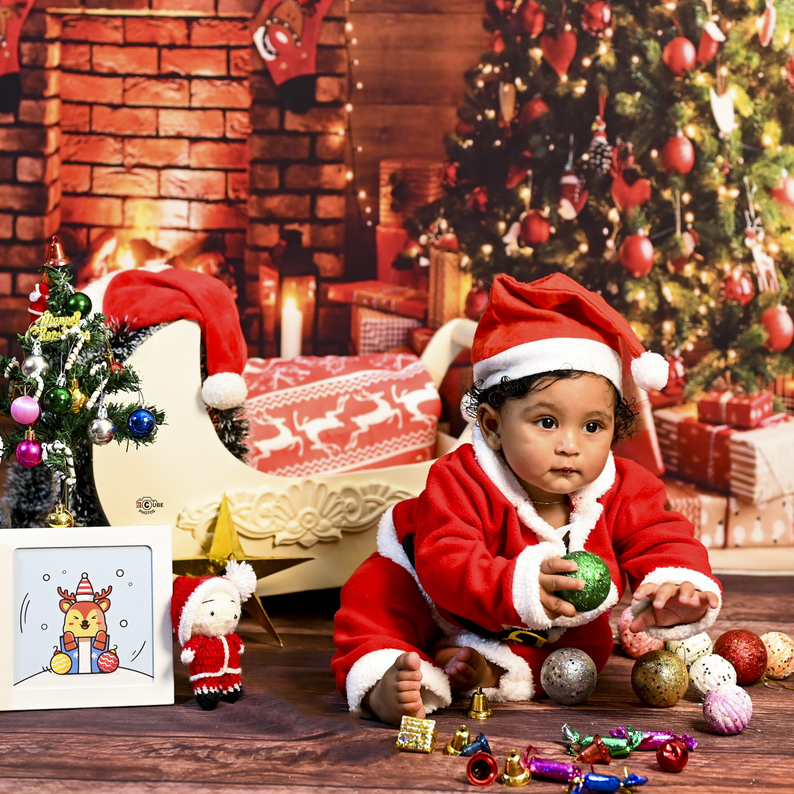 cozy christmas naughty pose