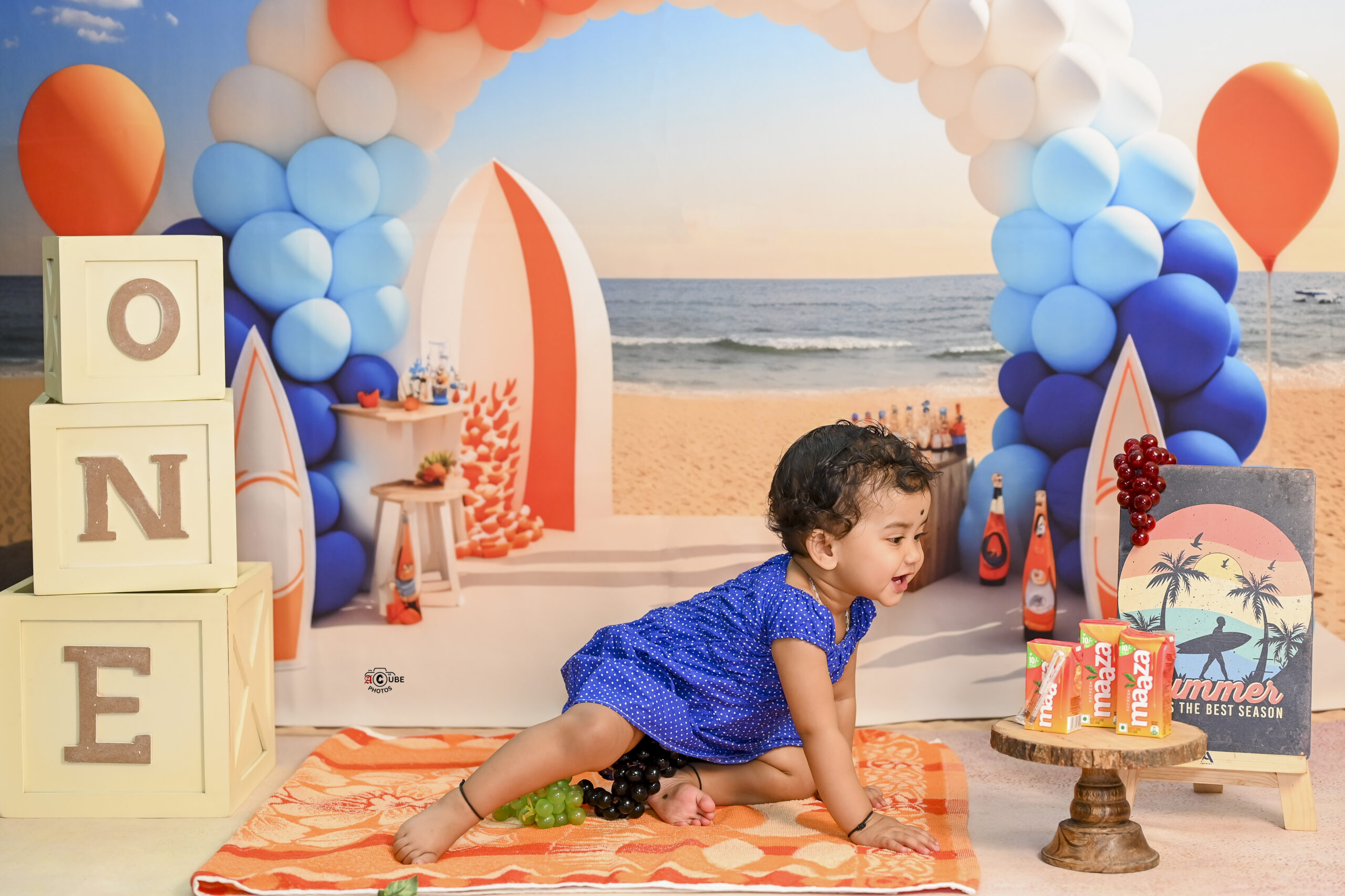 first theme birthday beach carnival