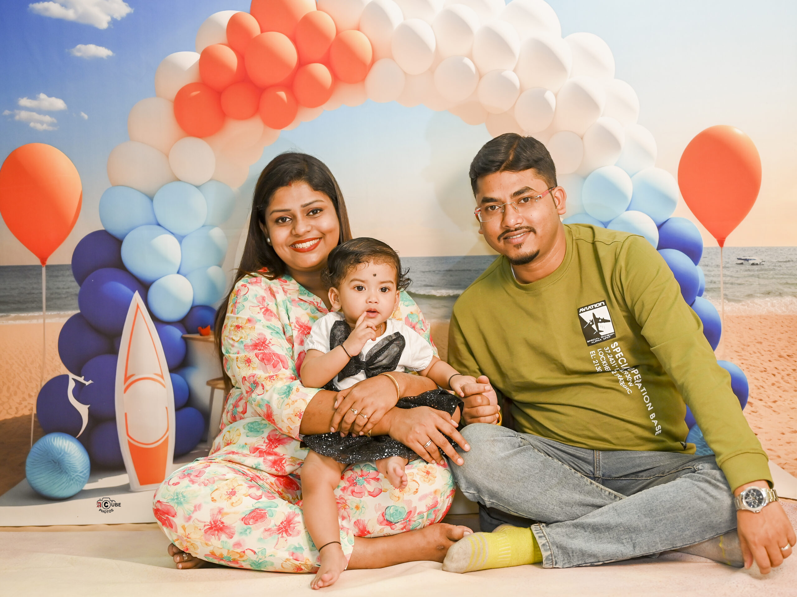 beach carnival family photography