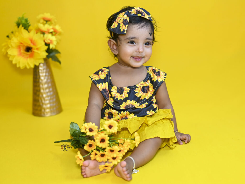 golden glow sunflower girl