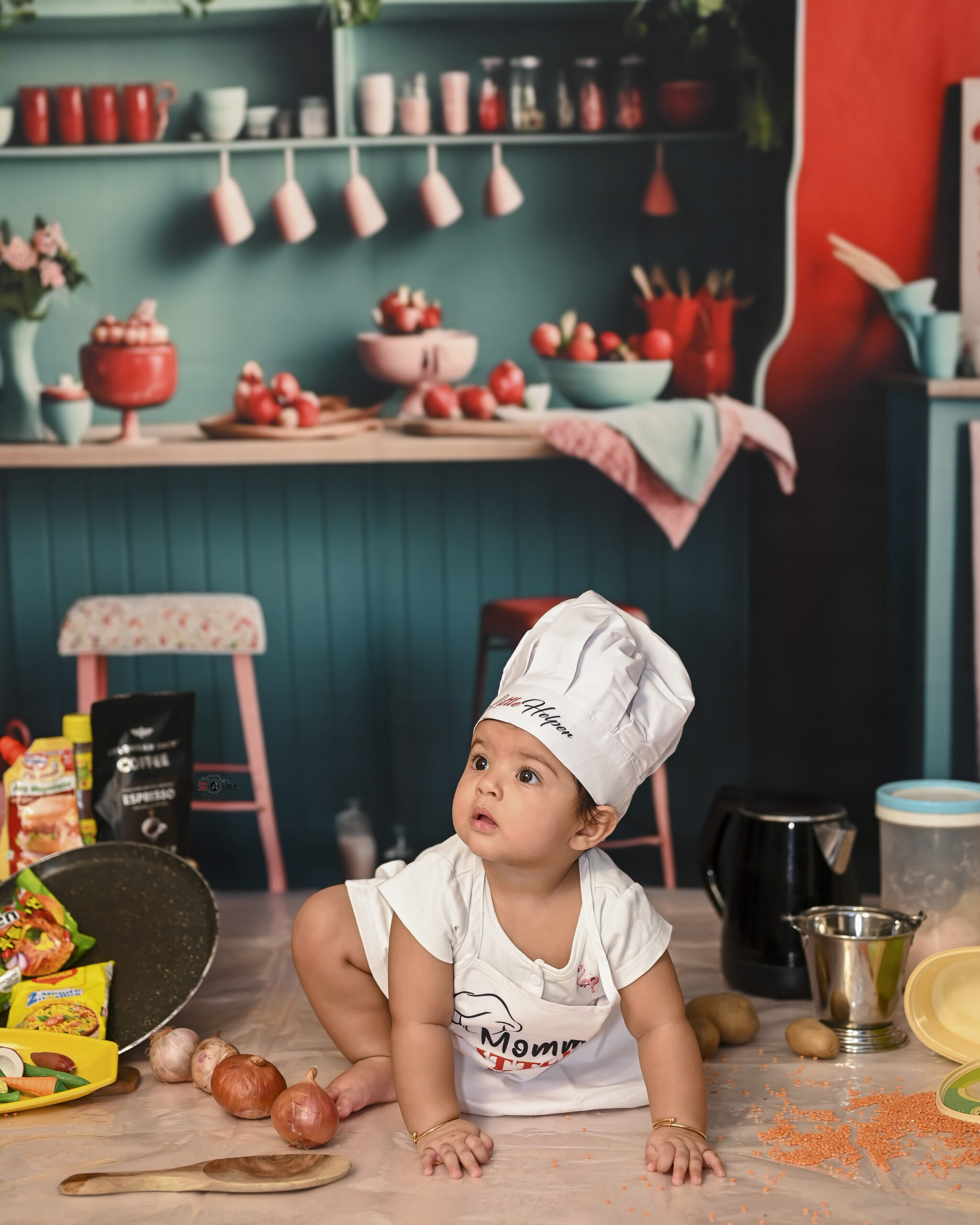 little chef cute pose