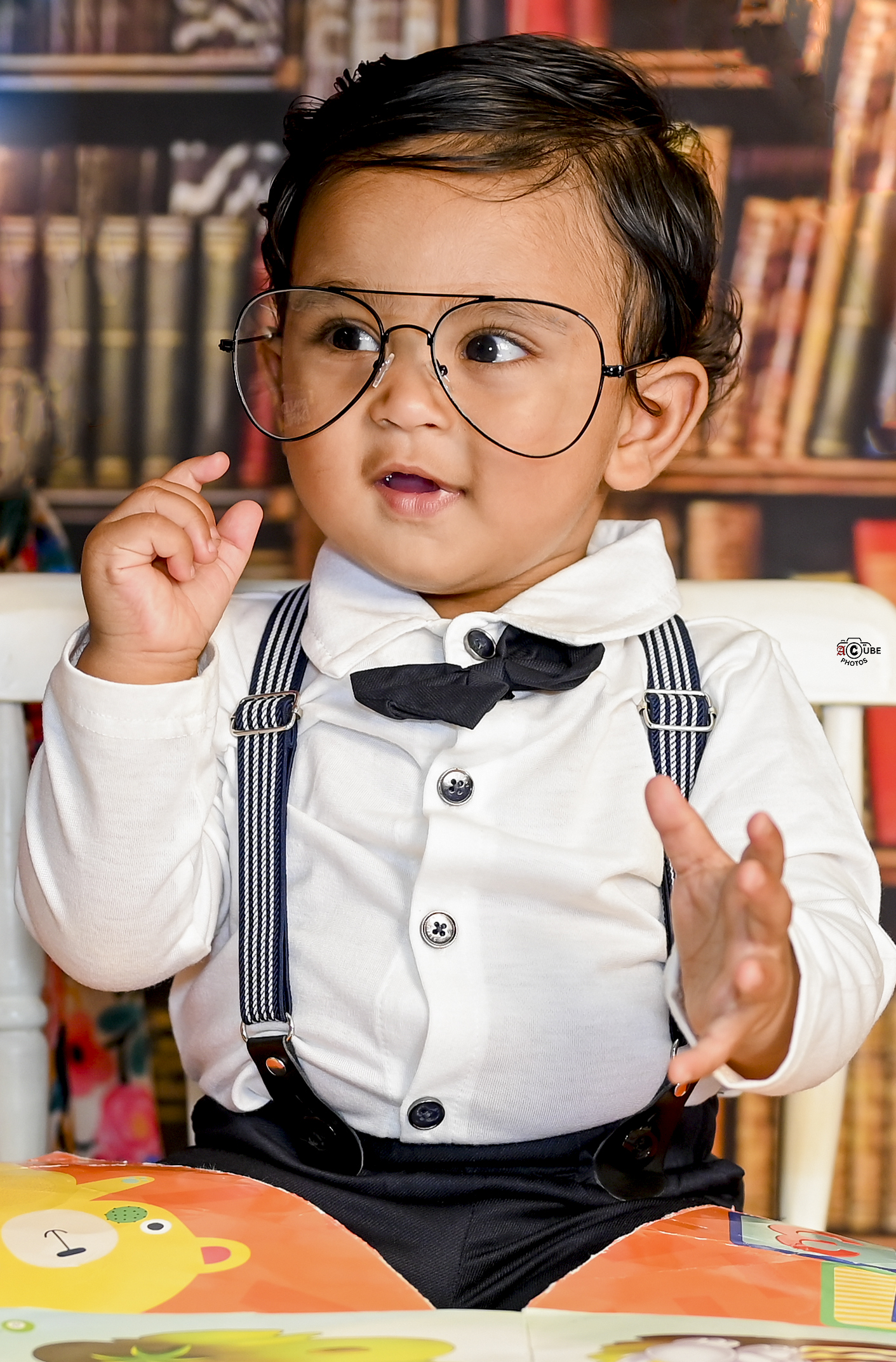 baby boy bookworm baby setup
