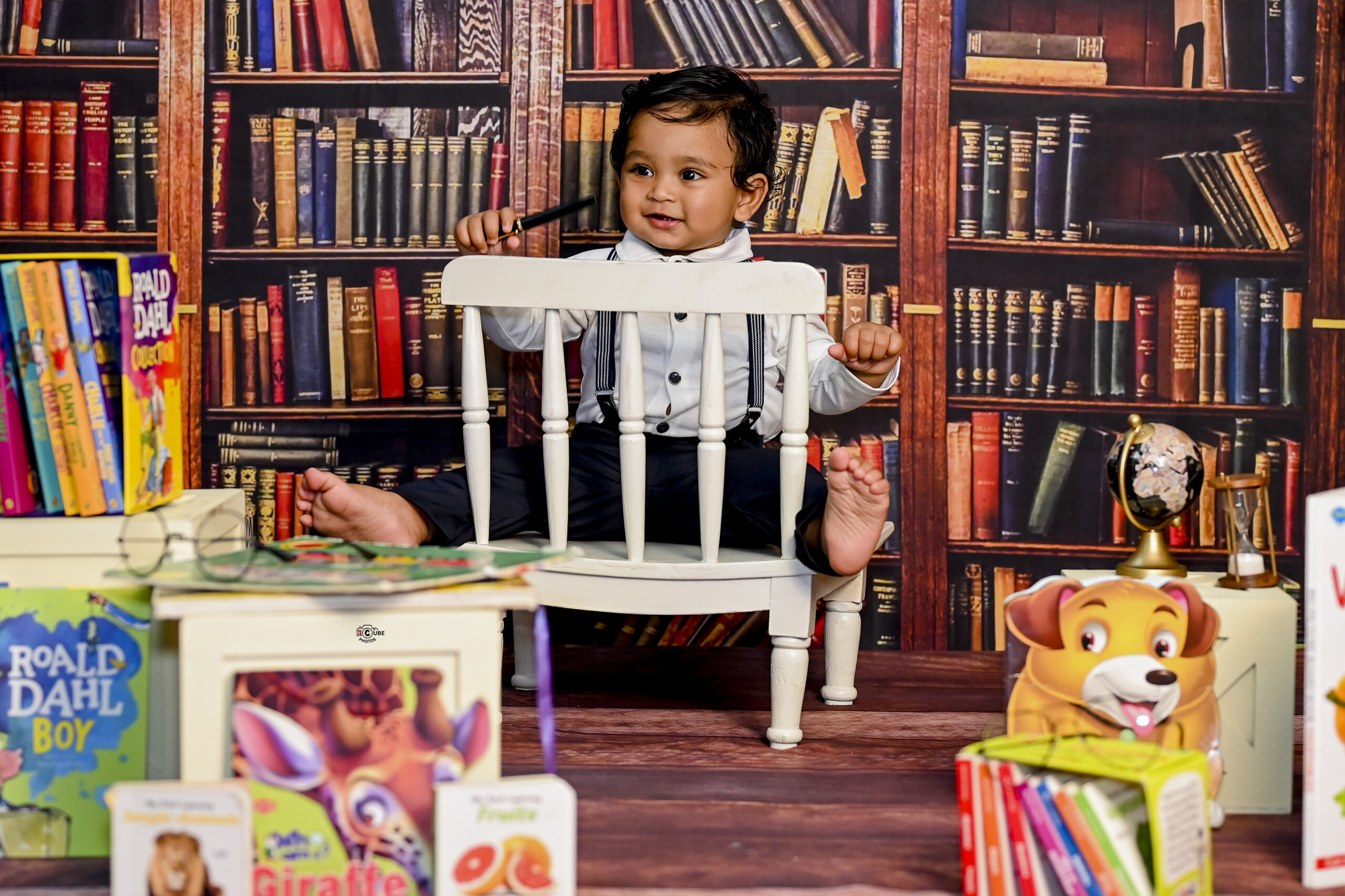 bookworm baby boy photo
