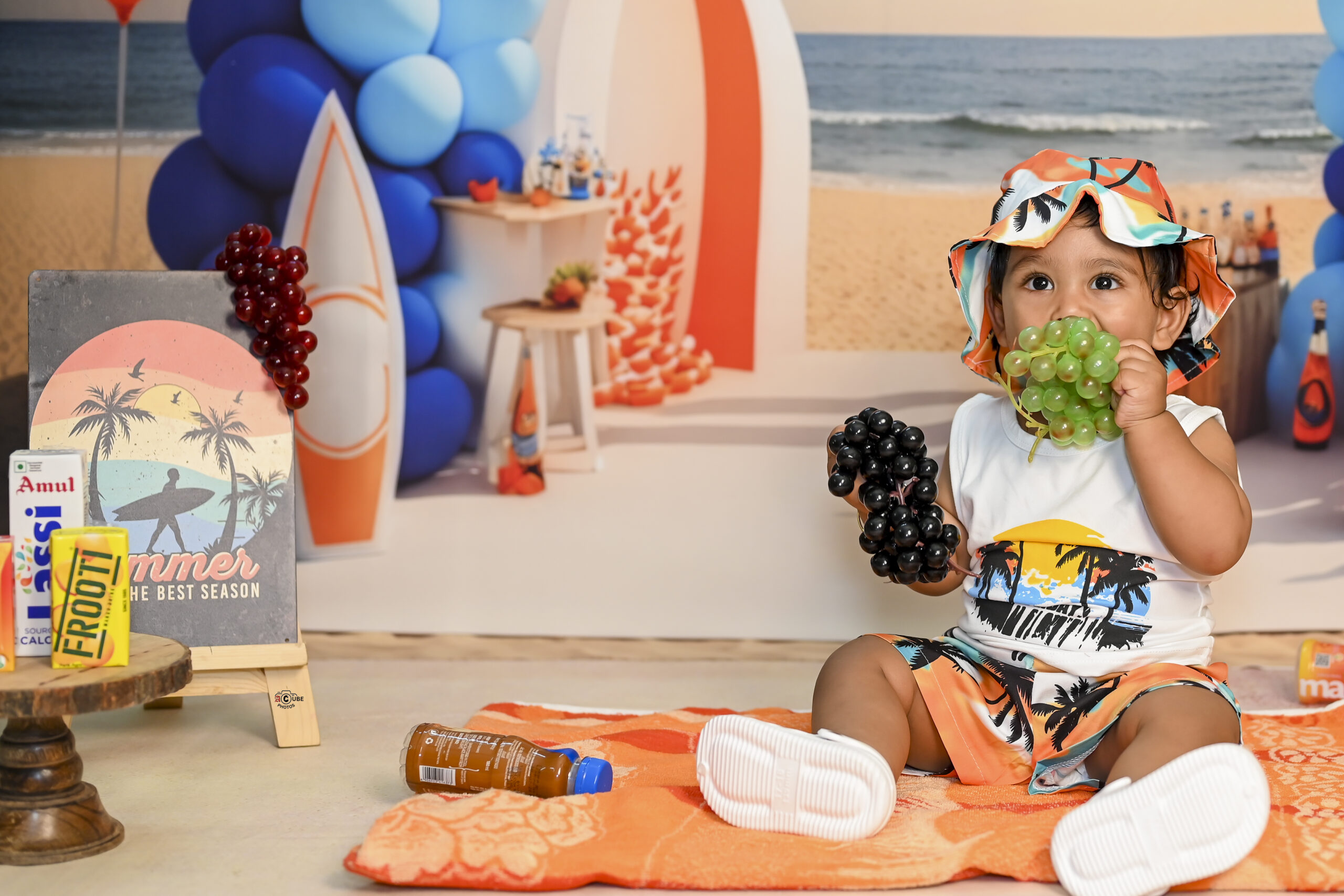 beach carnival food photoshoot