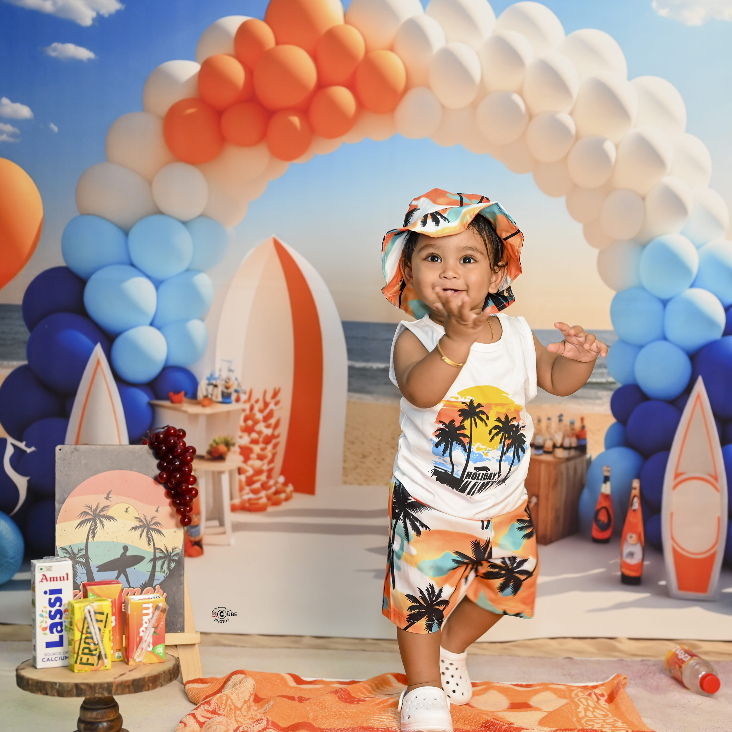 beach carnival party photoshoot