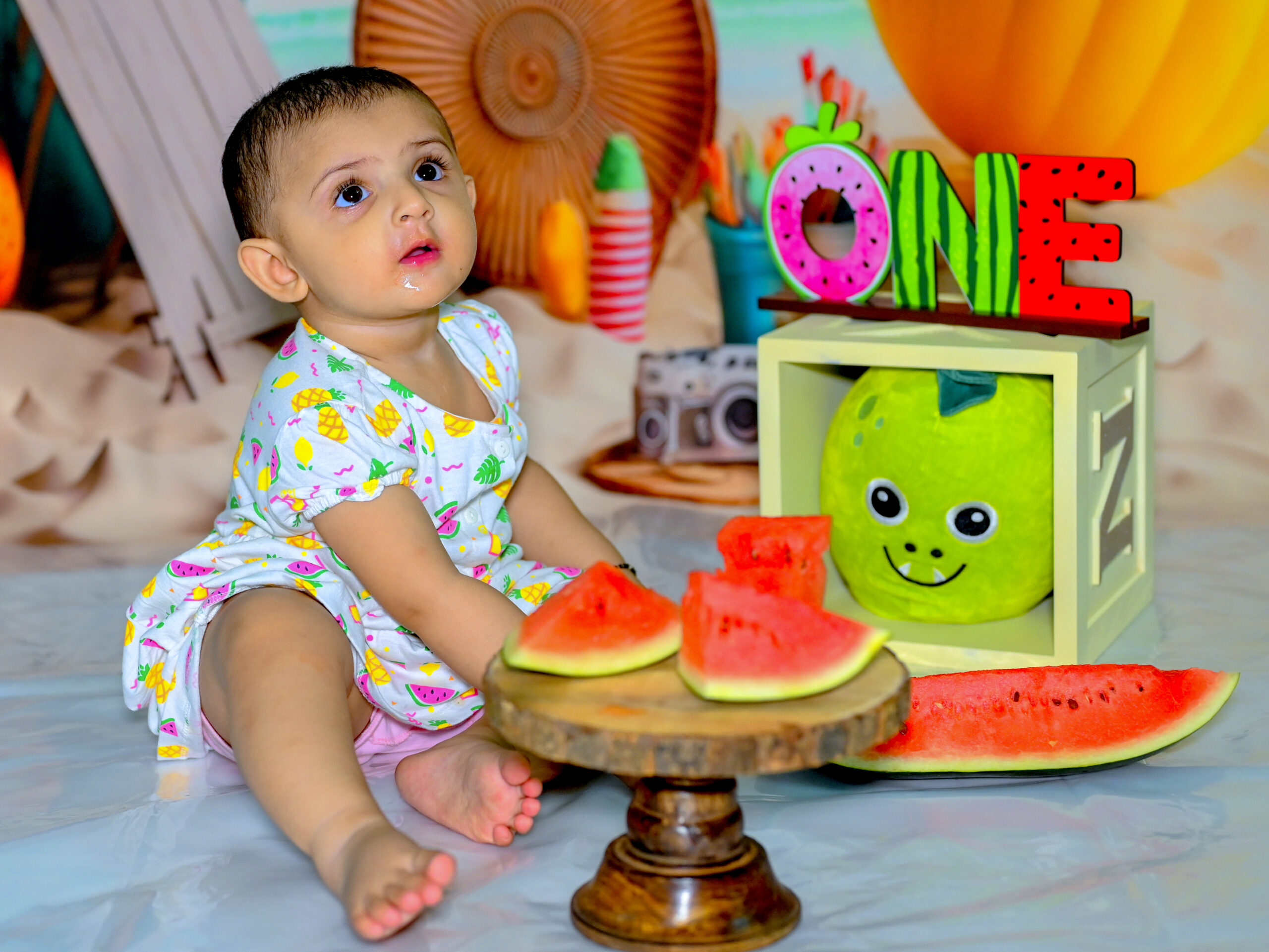 one in a melon photoshoot