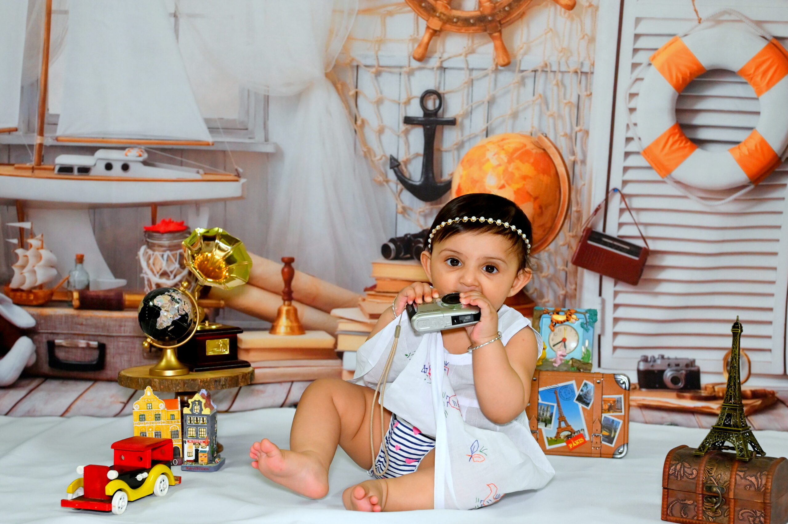 world explorer baby photoshoot