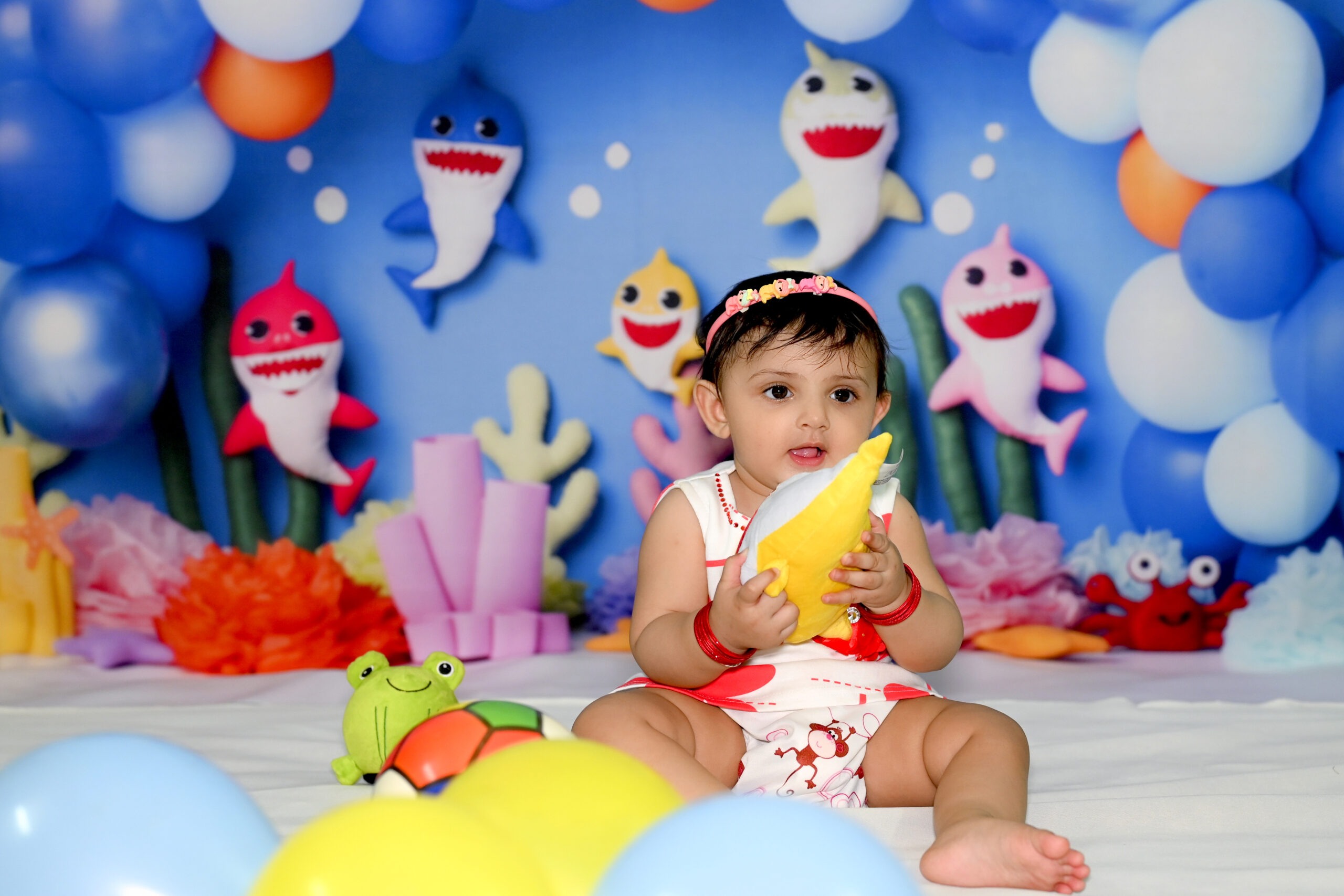 baby shark theme shoot
