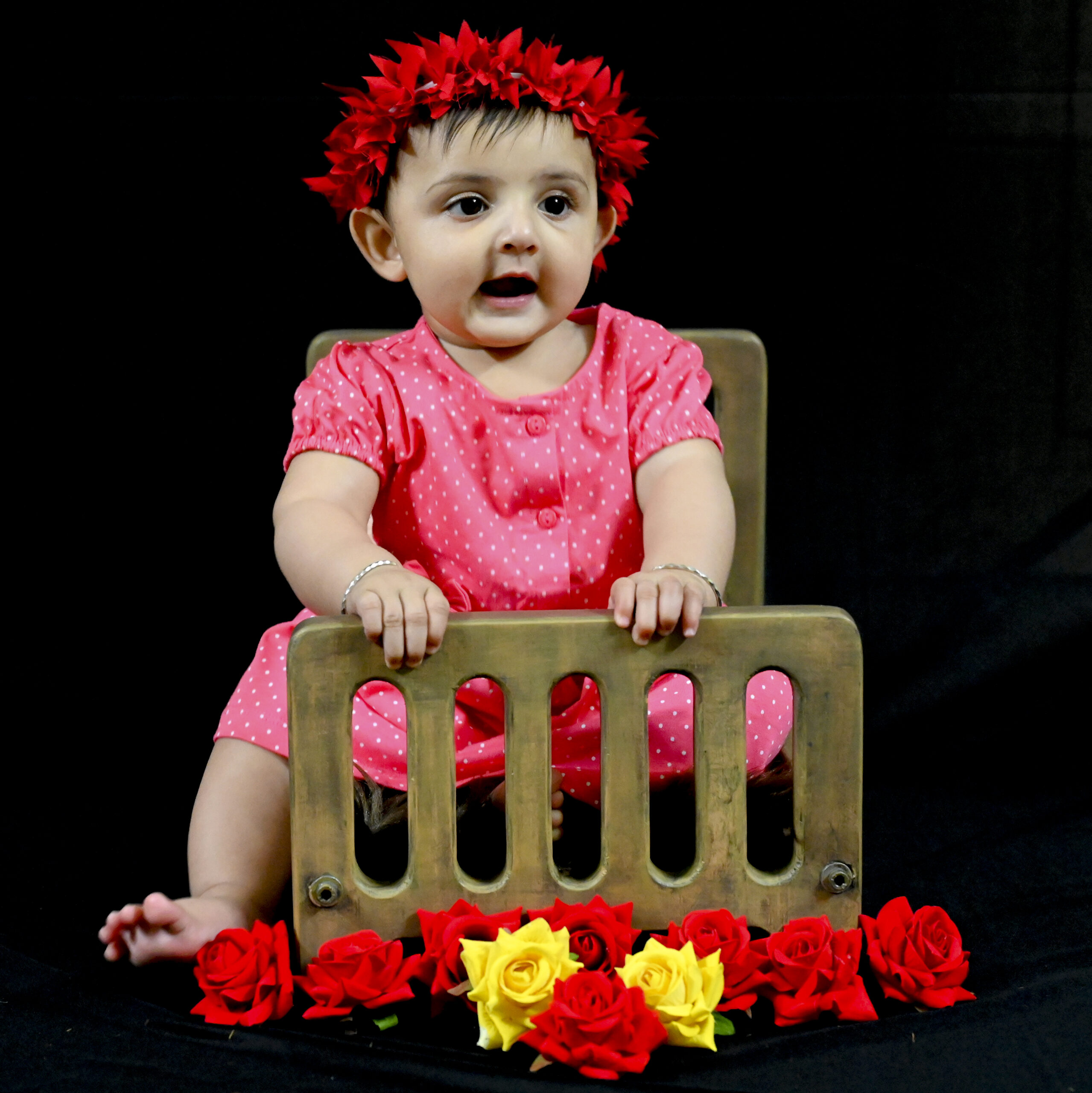 floral noir with props
