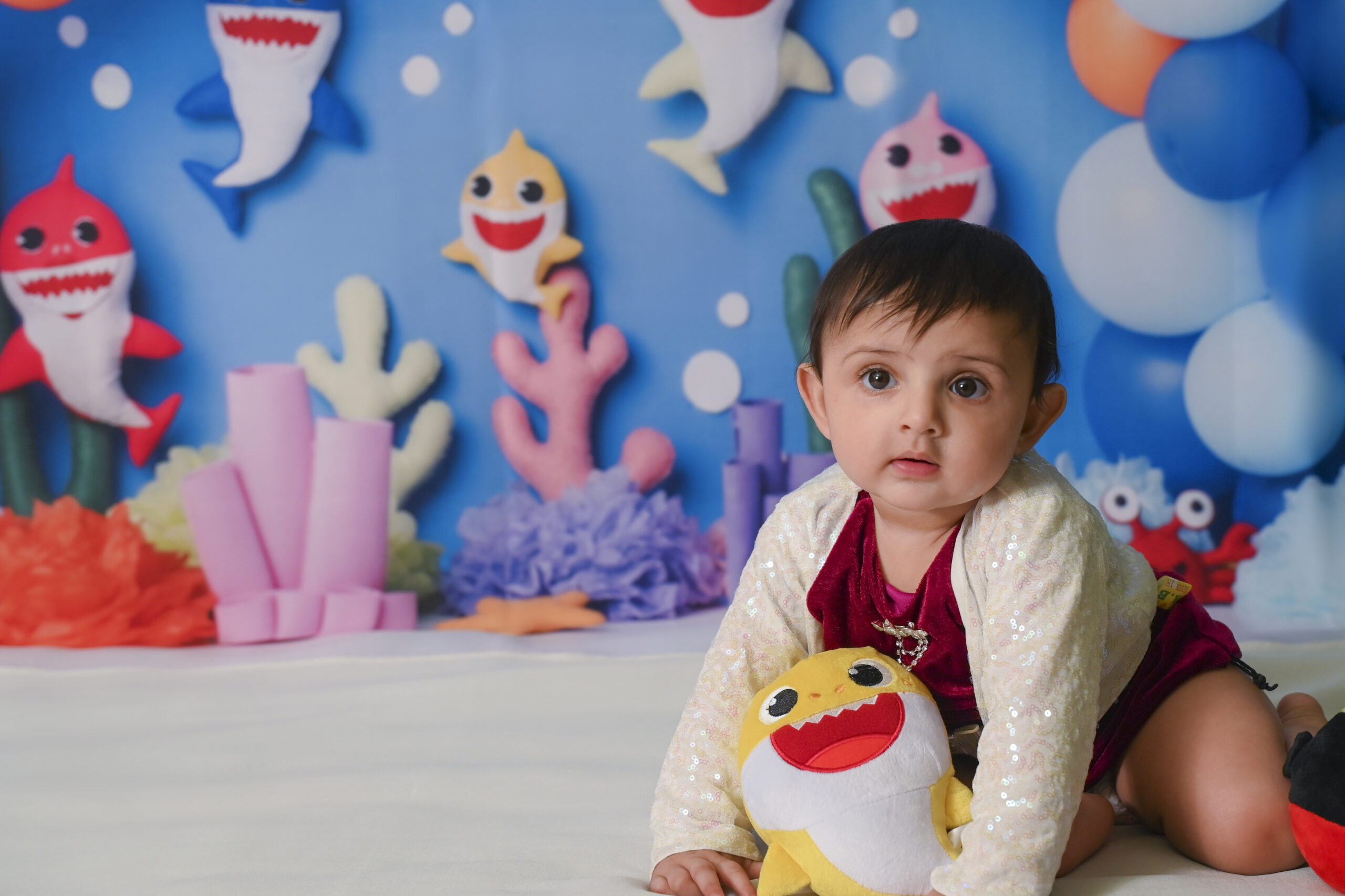 baby shark theme shoot